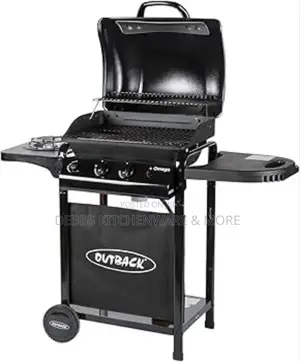 2 Burner Gas BBQ Grill With Side Stove