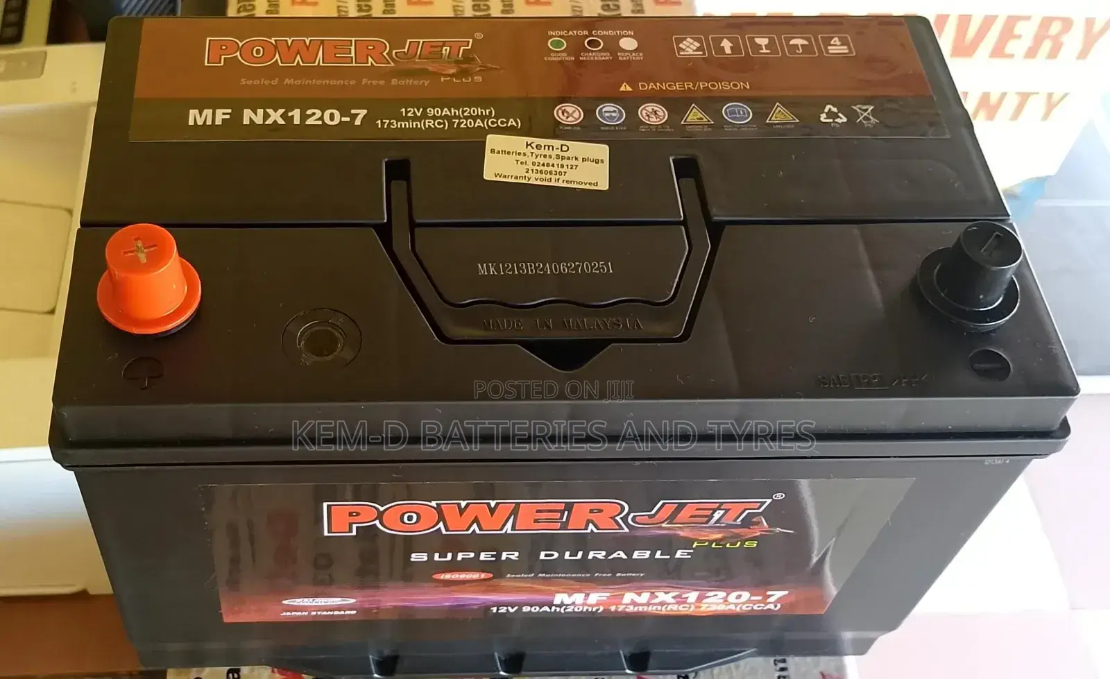 17 Plates 90ah 105d31r Power Jet Batteries _ Free Delivery
