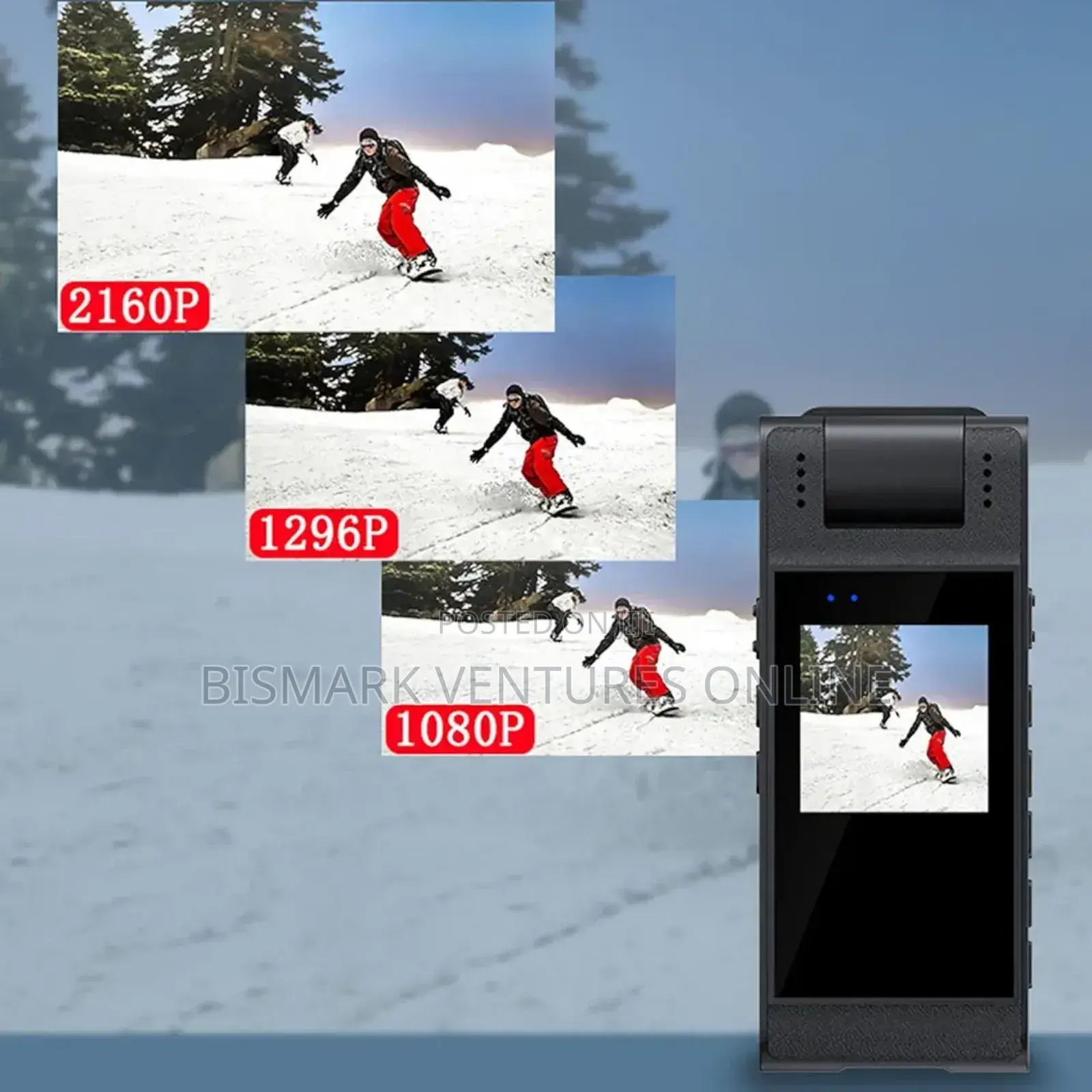 HD Body Mounted Camera, 1.54" Display Video Recorder