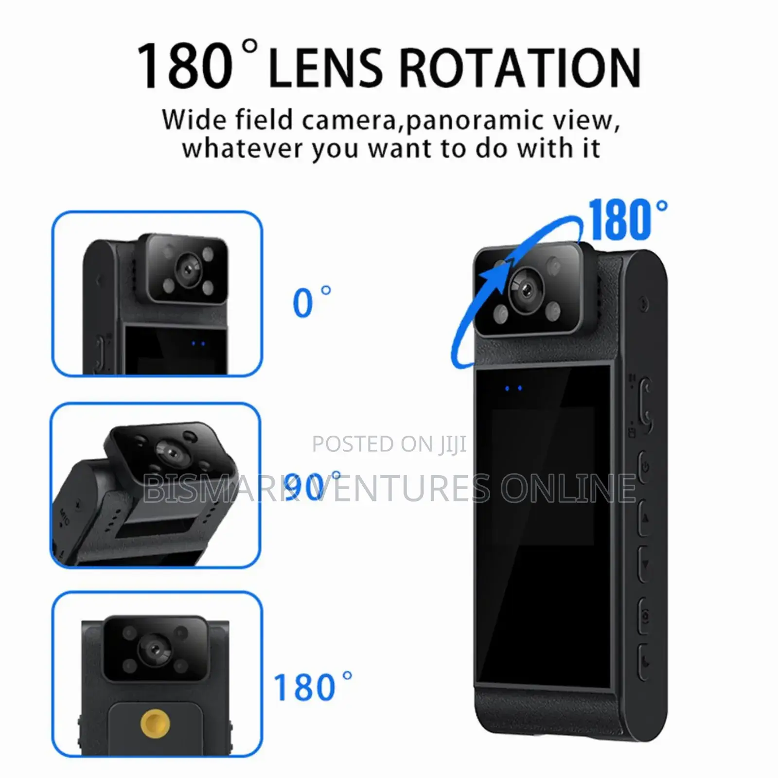 HD Body Mounted Camera, 1.54" Display Video Recorder
