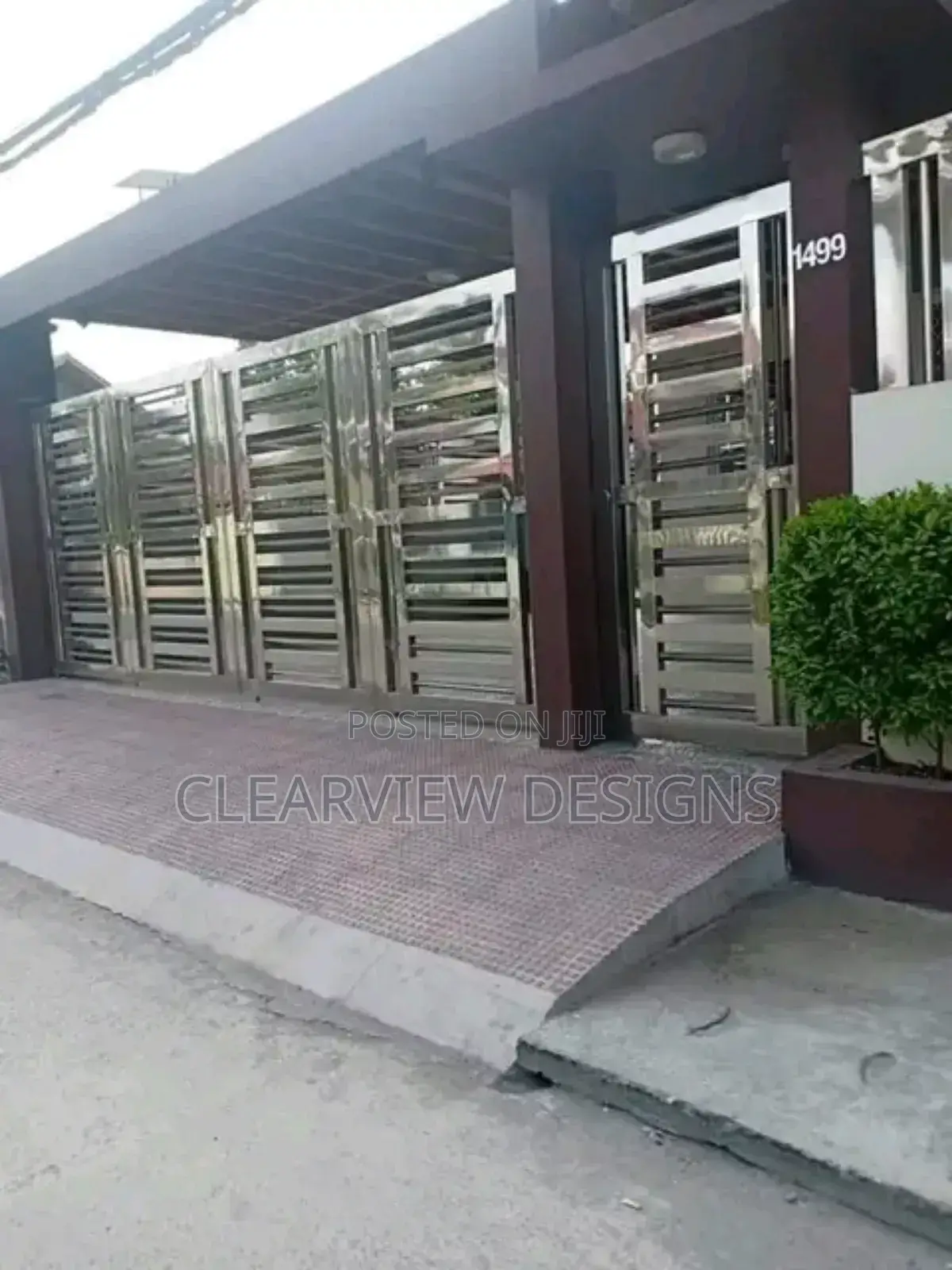 Elegant Stainless Steel Gate