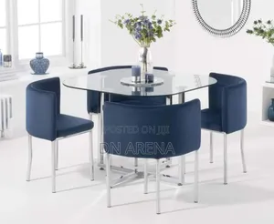 Abingdon Stowaway 4 Velvet Dining Chairs Table Excluded