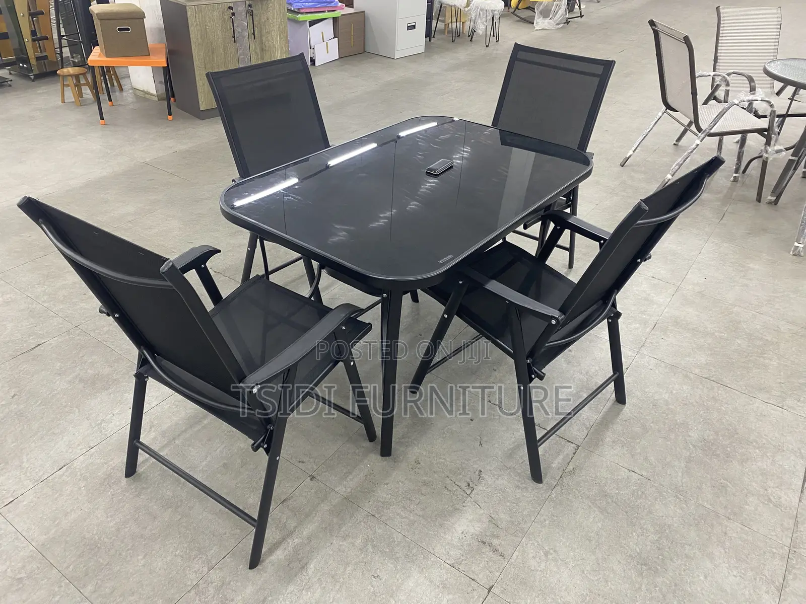 Black Outdoor Set