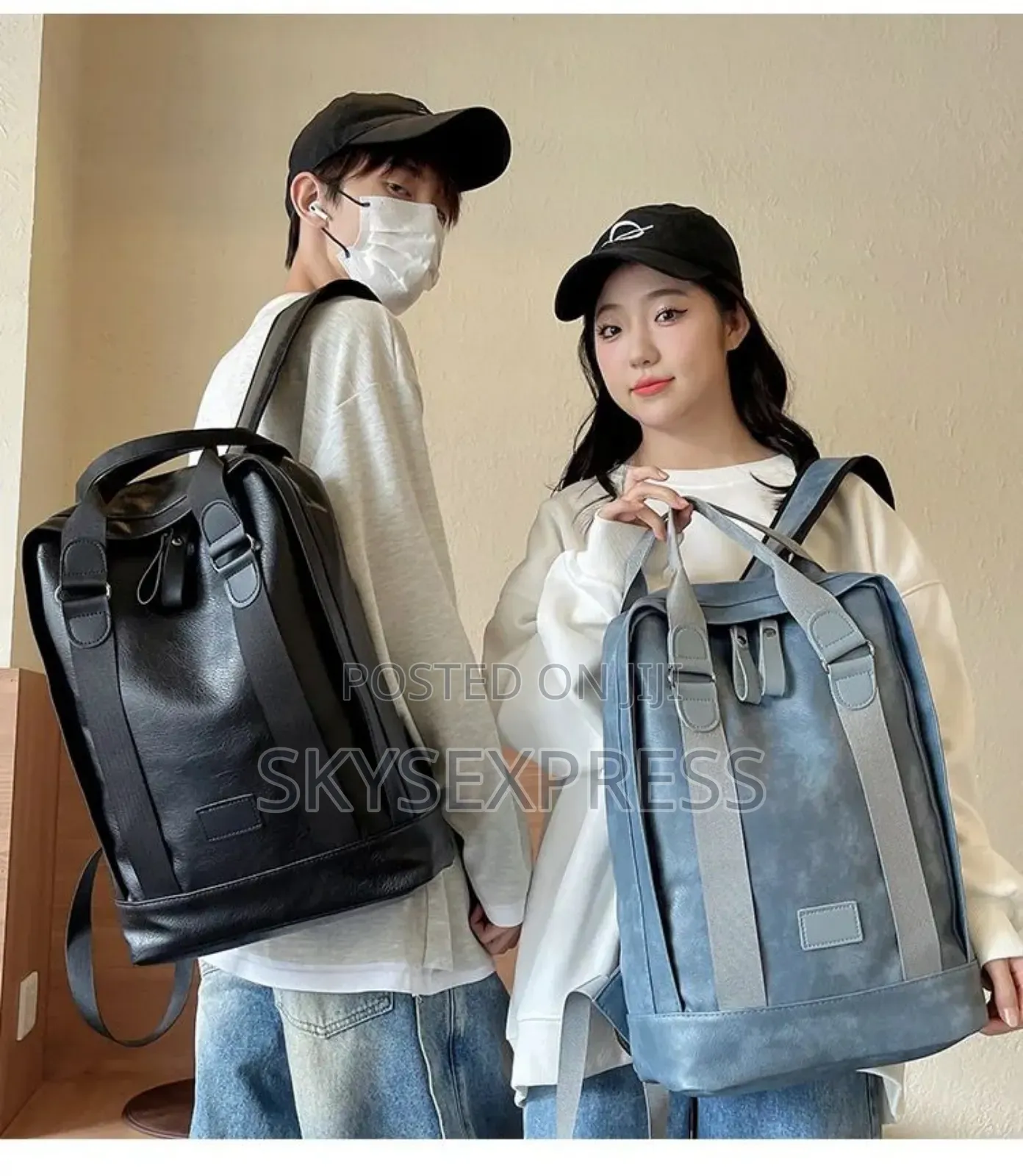 Anti Theft Leather School / Personal Backpack