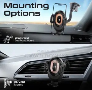 Promate Powermount-2 15W Transparent Motorized Phone Charger