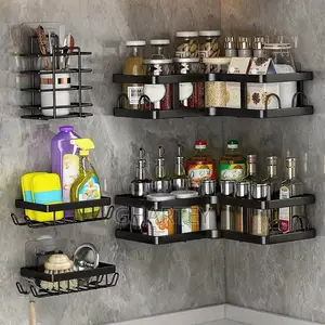 Caddy Corner Bathroom Or Kitchen Stainless Steel Shelf Set