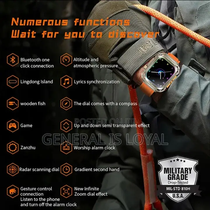 Z85 Smartwatch -unisex/ 3 Straps / Bluetooth Watch