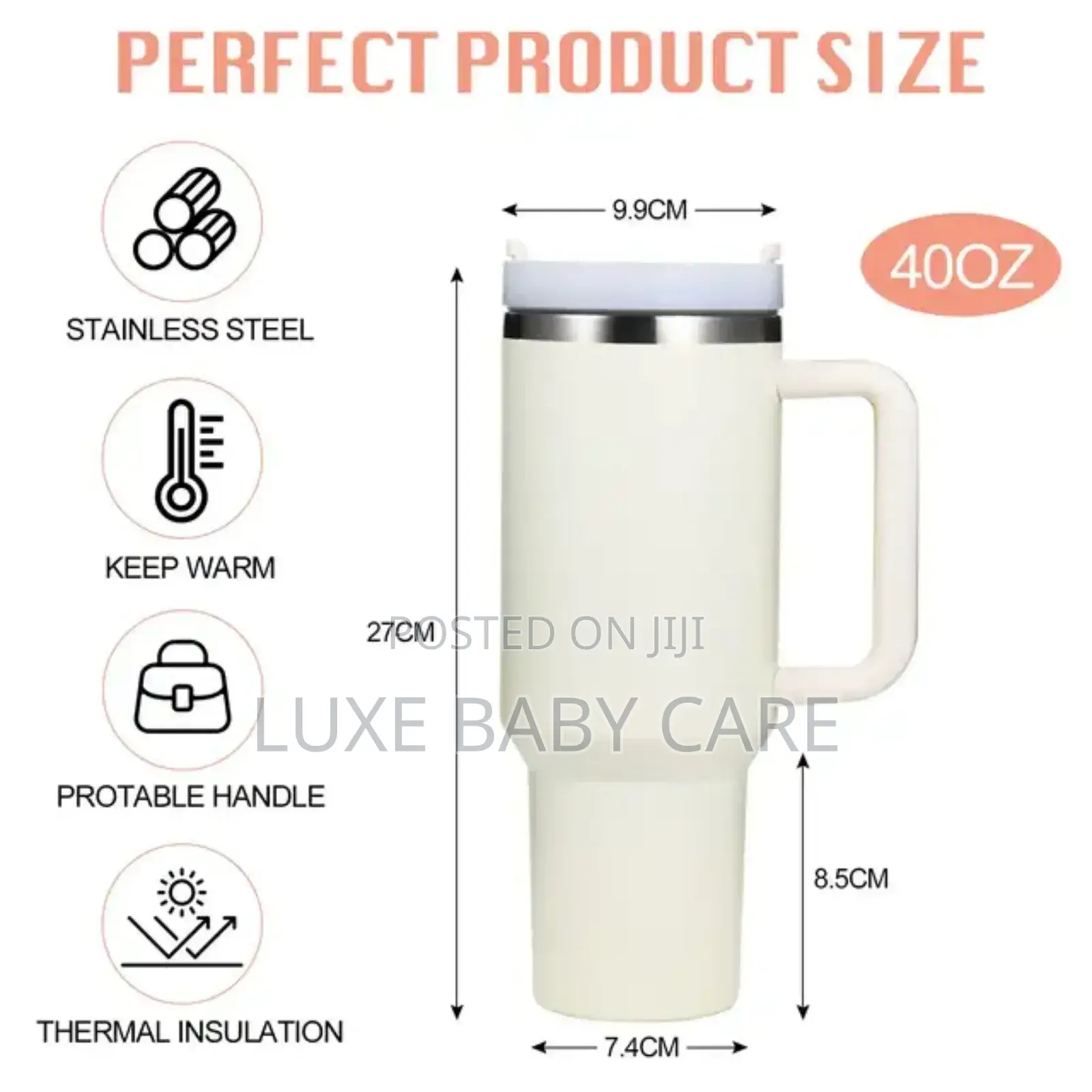 Insulated Mug Tumbler, Double Wall Vacuum Sealed Stainless