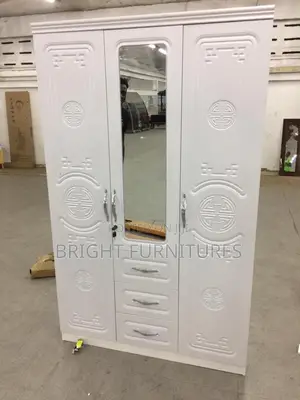 Foreign Three Doors Wardrobe With Mirror