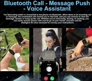 Rugged Smart Watch, Health Monitor, BT Call, IP68, Andr/Ios