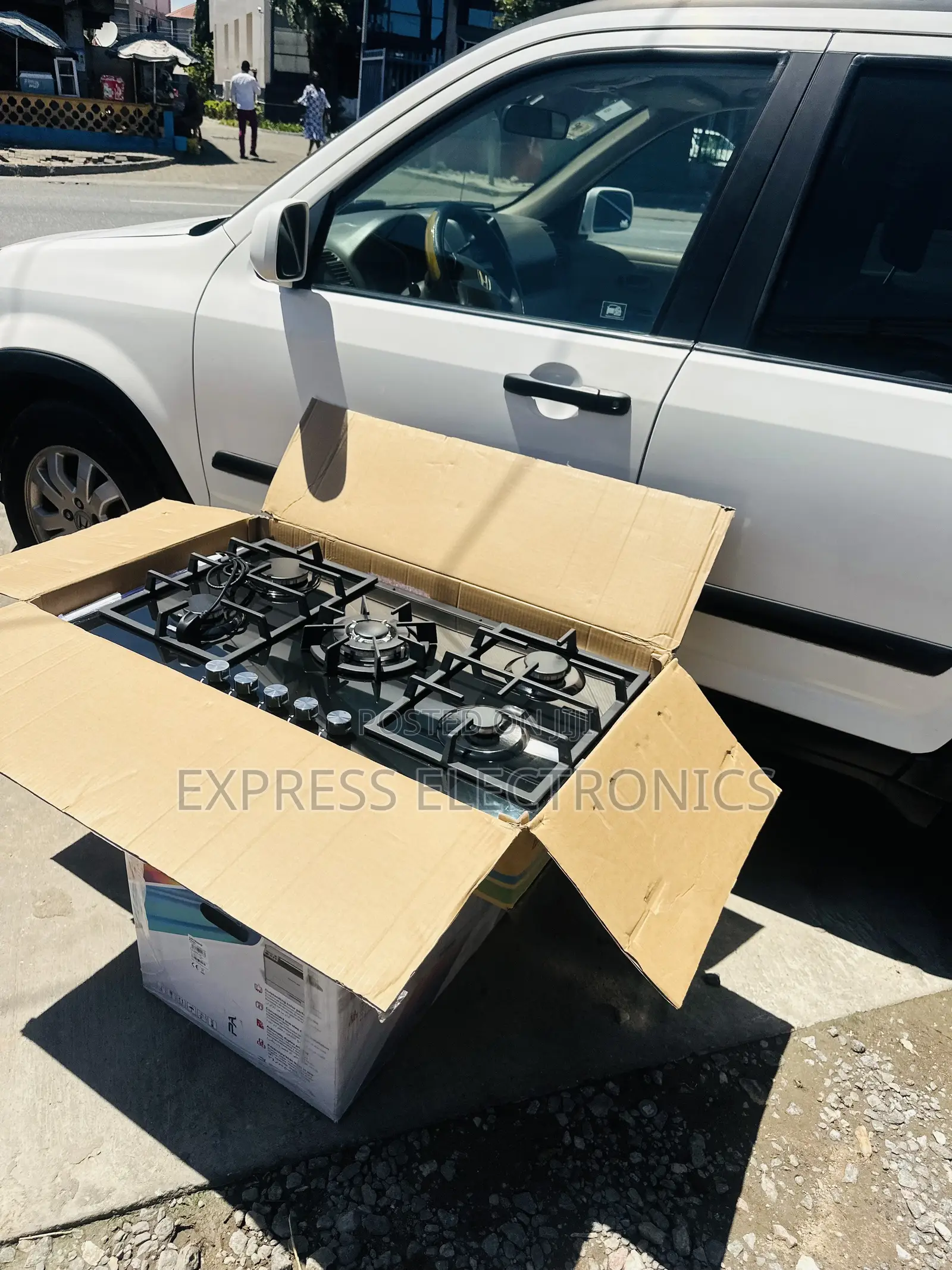 Get a New Black Gas Cooker 5burner 90CM
