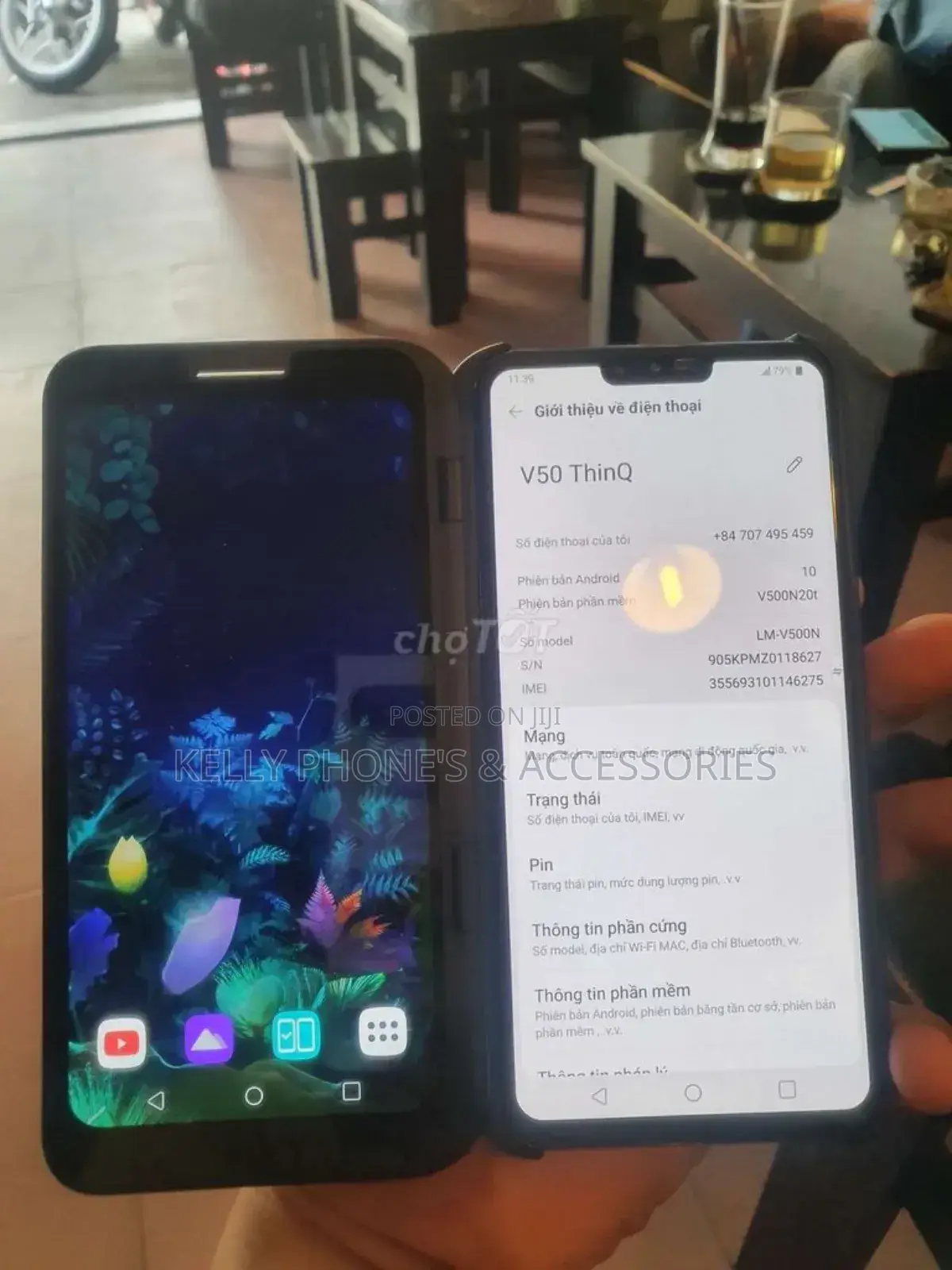 New LG V50S Thinq 256 GB Black