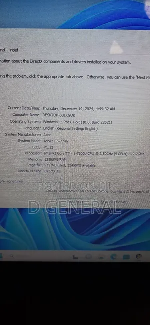 Laptop Acer Aspire E5-774 12GB Intel Core I5 HDD+SSD 1T