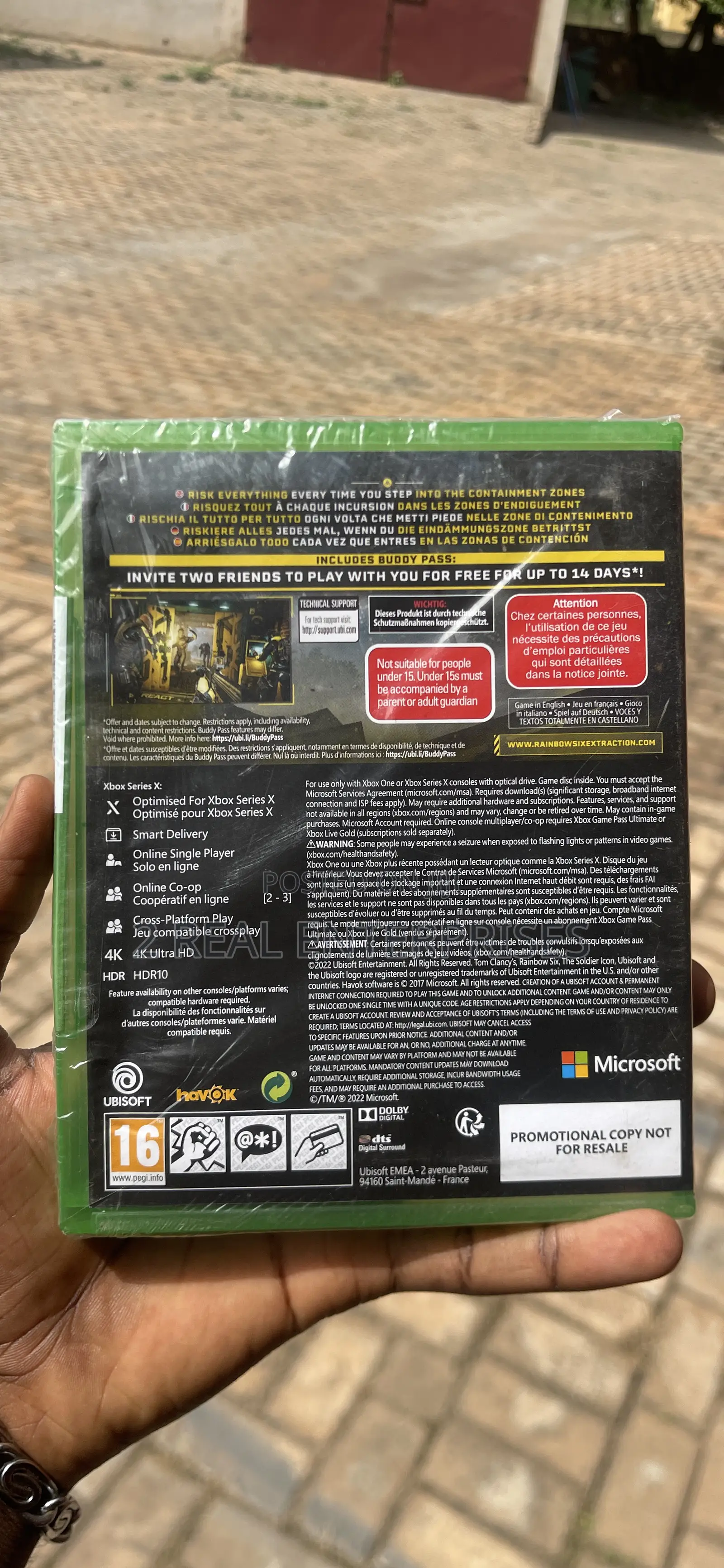 Xbox One,Xbox Series X Rainbow Six Extraction Game CD