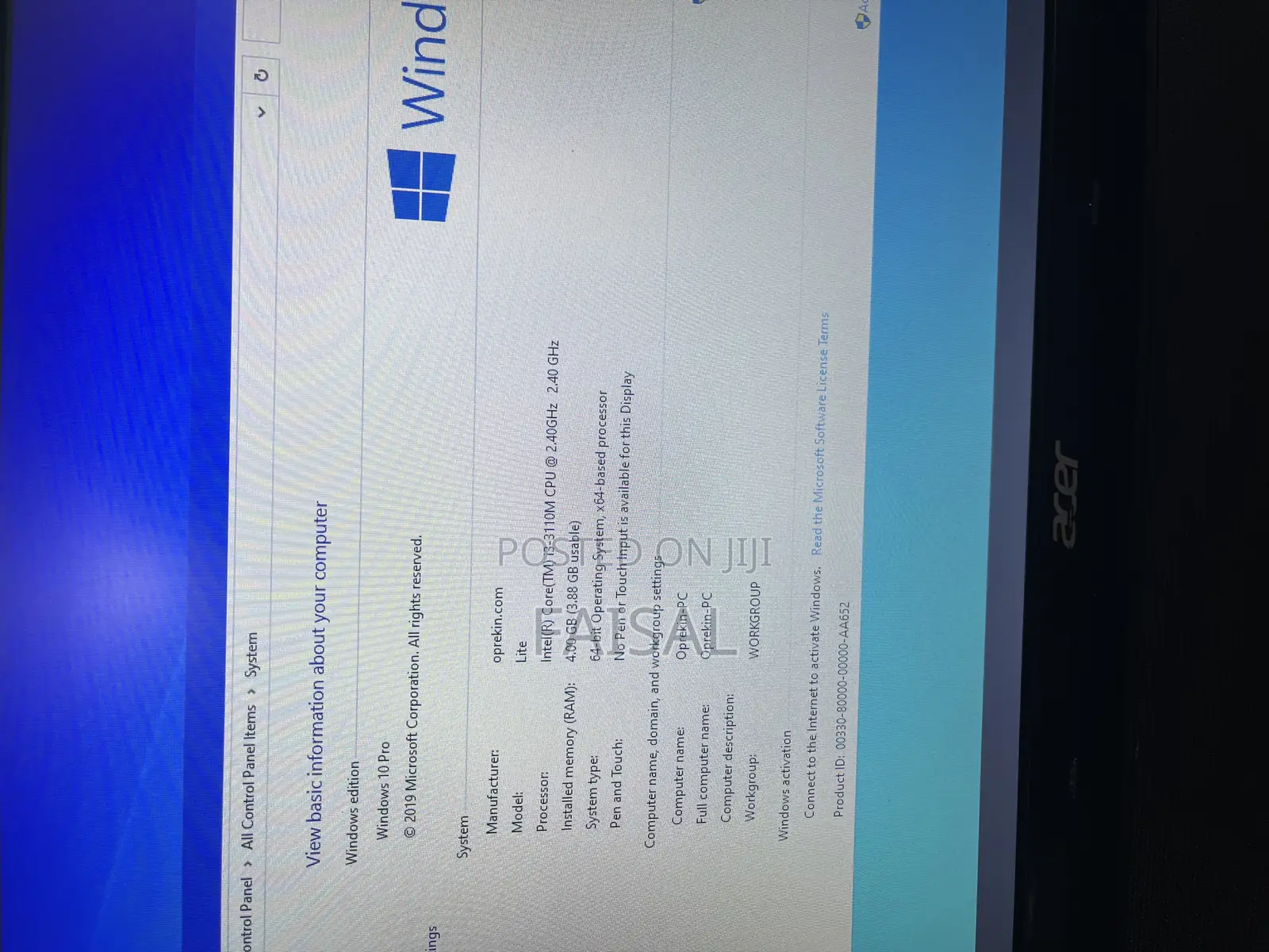 Laptop Acer TravelMate P273 M 4GB Intel Core I3 HDD 500GB