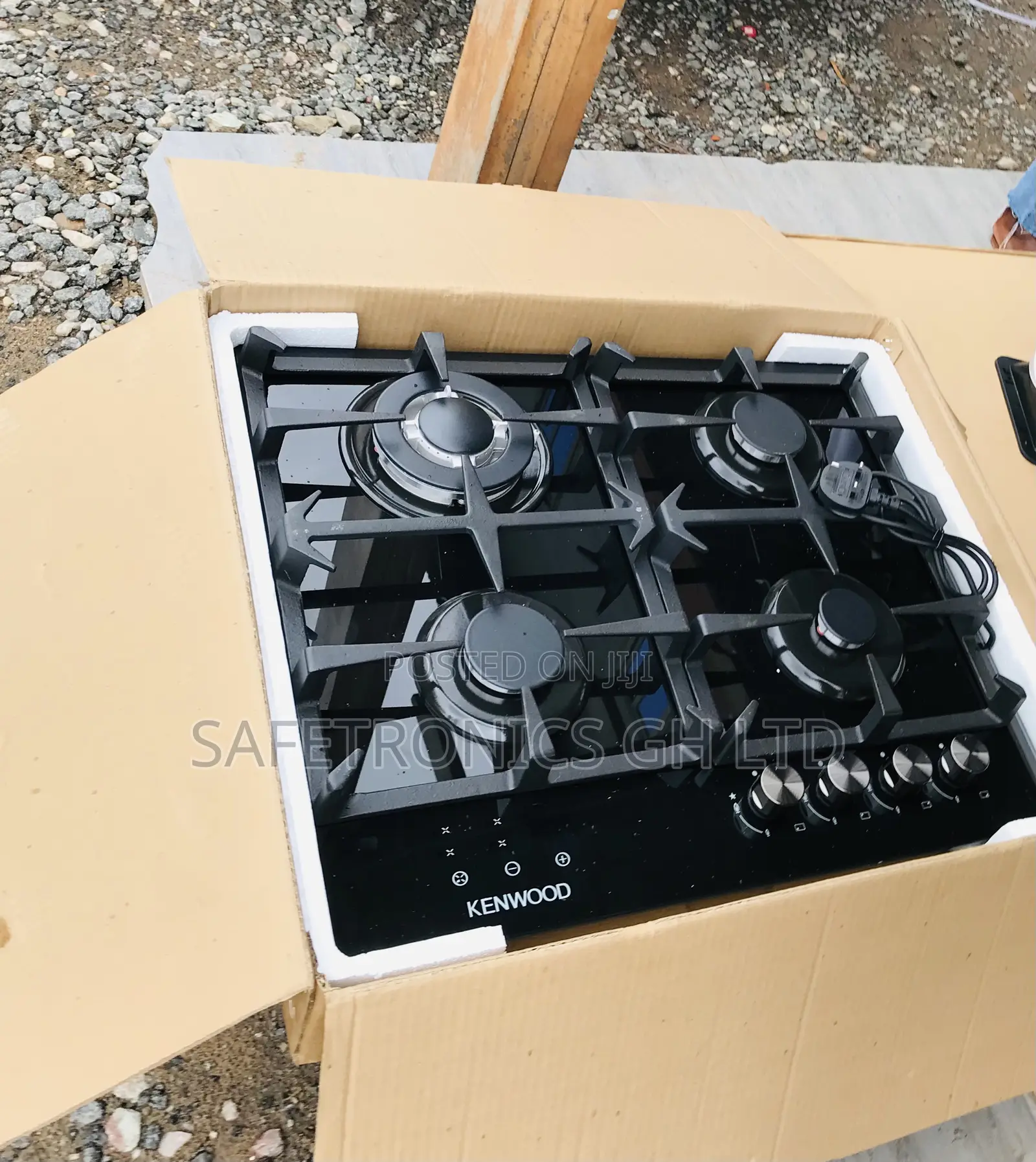 Purchase New 60cm Kenwood 4 Gas Hobs Glass Black