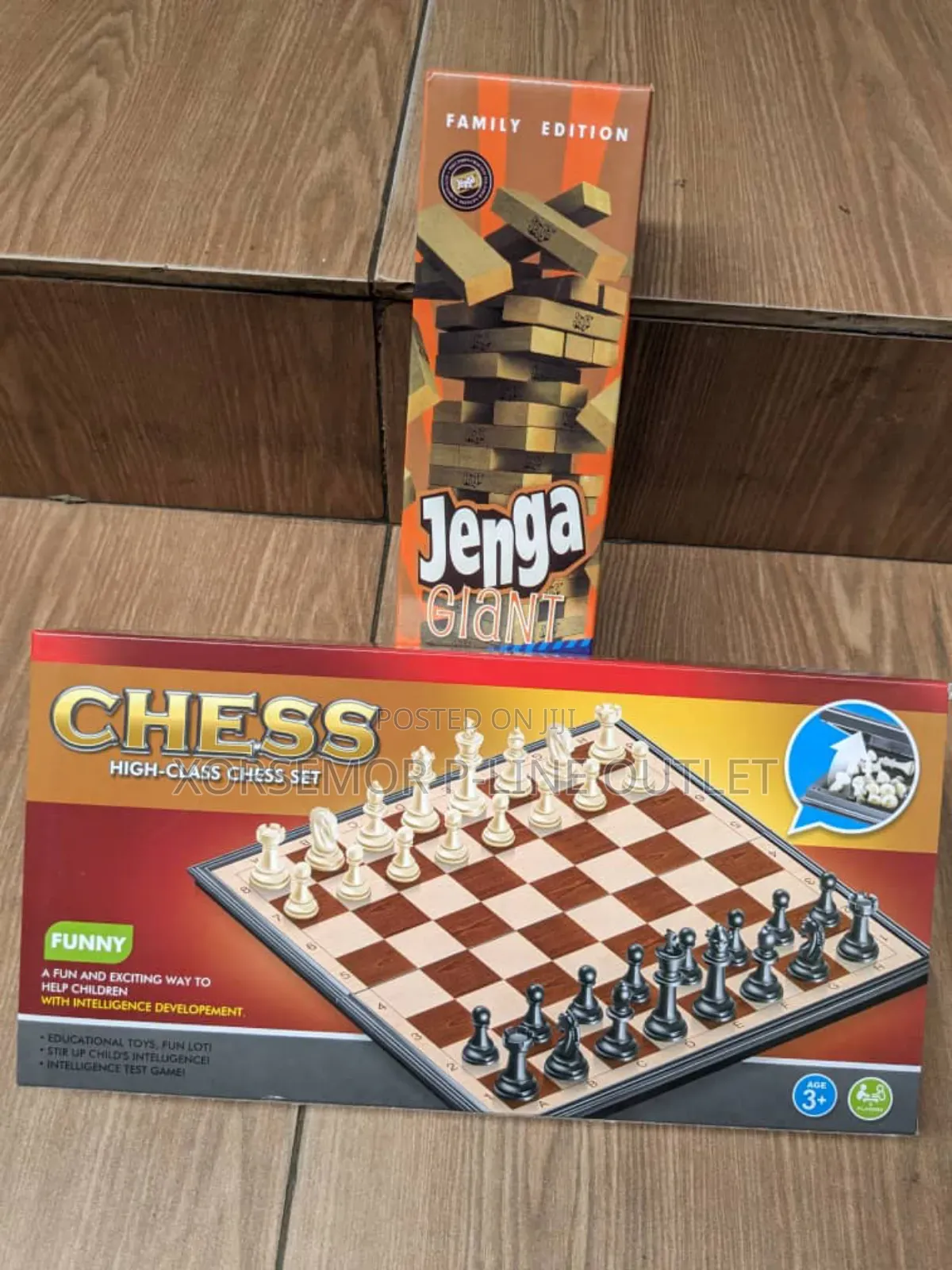 Jenga Giant and Chess