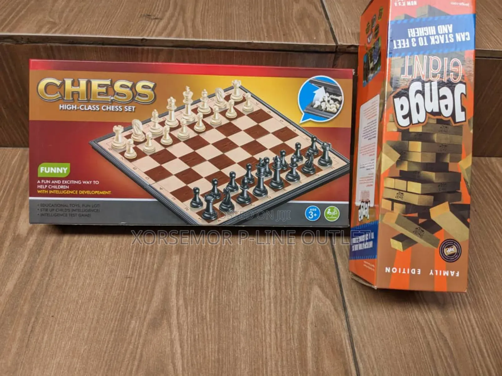 Jenga Giant and Chess