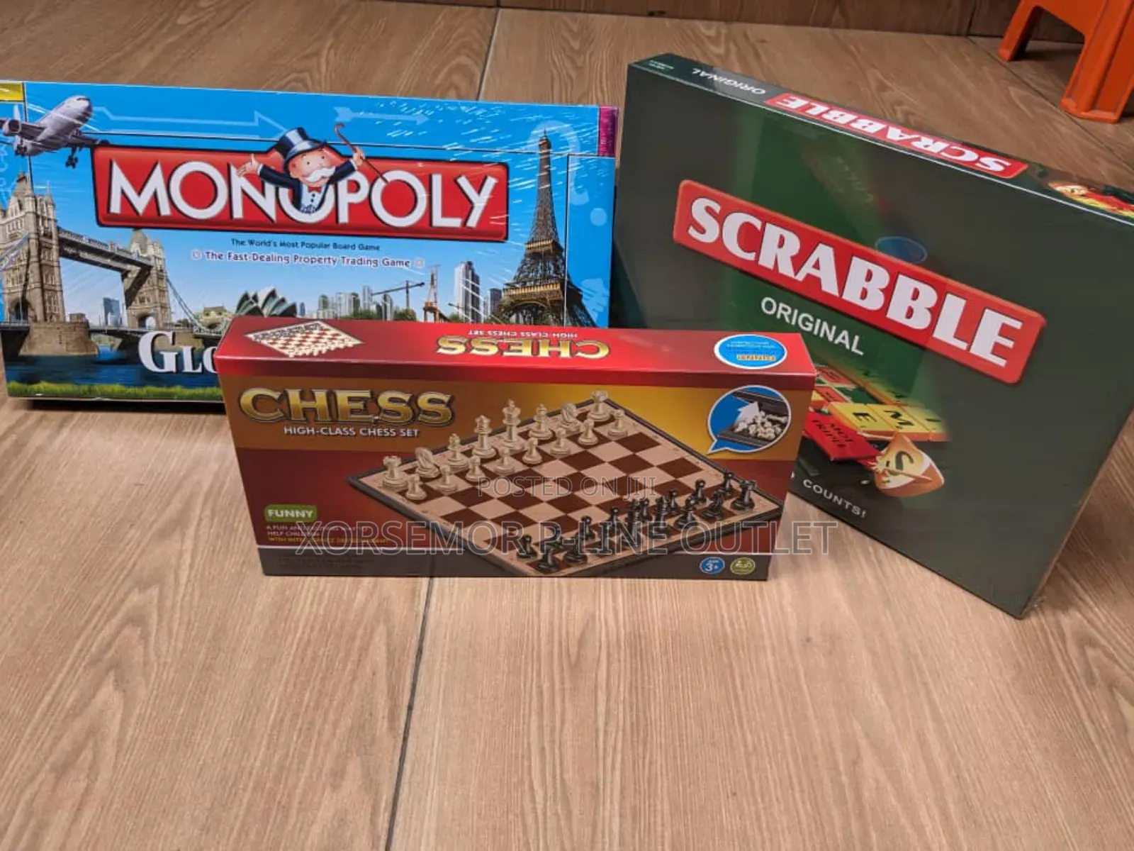Monopoly, Scrabble and Chess Game