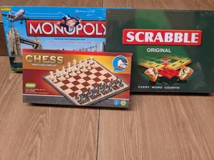 Monopoly, Scrabble and Chess Game
