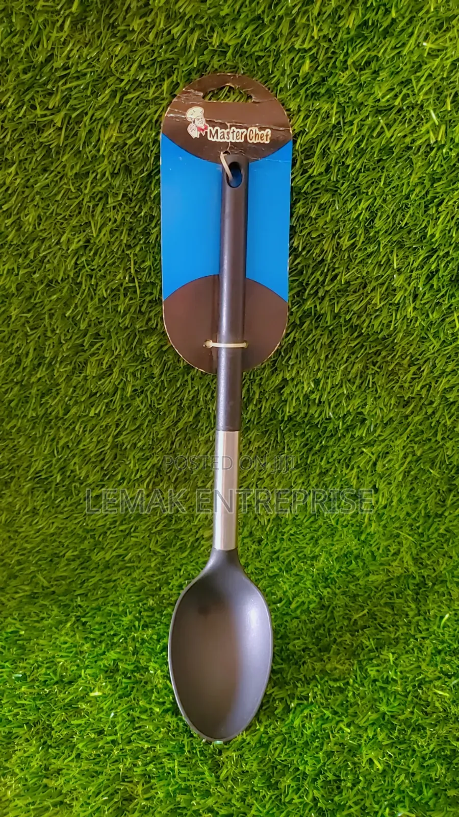 Masterchef Solid Basting Spoon Black