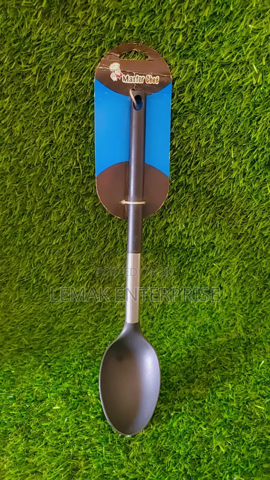 Masterchef Solid Basting Spoon Black