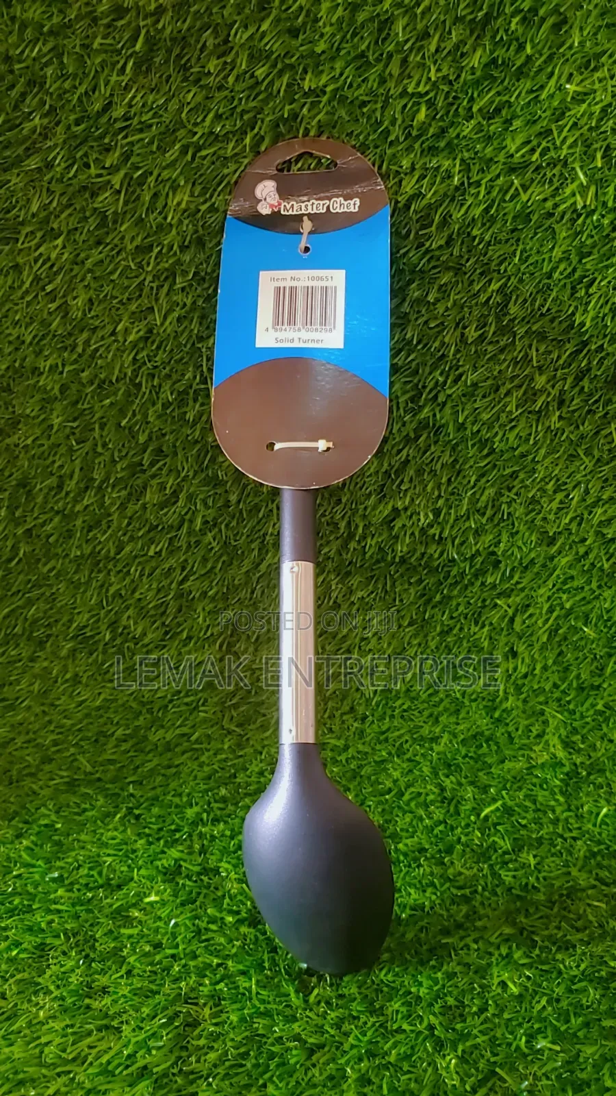 Masterchef Solid Basting Spoon Black
