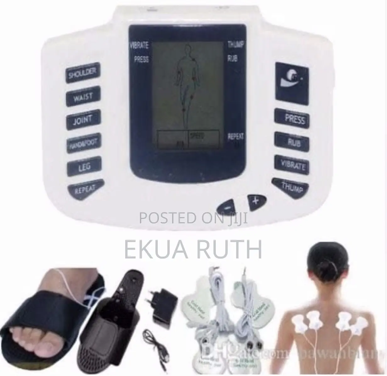 Electronic Pulse Massager With Slippers