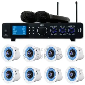 8set of 20w Quality Ceiling Speaker 500w Karaoke Amplifier