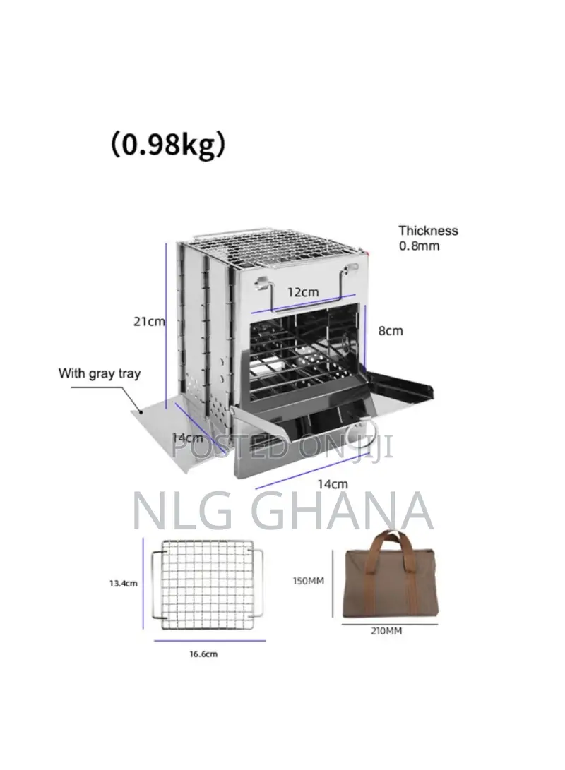 Small Size Foldable Camping Picnic Stainless Steel Stove Out