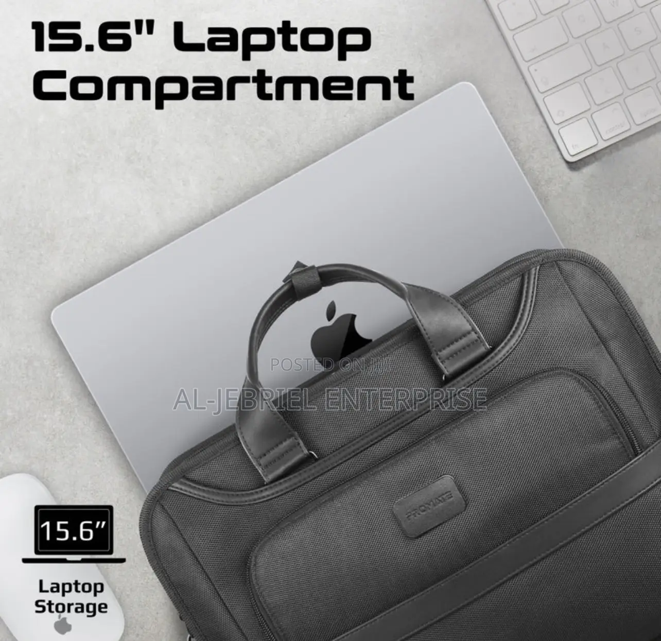 Professional Design Promate 15.6” 1680D Polyester Laptop Bag