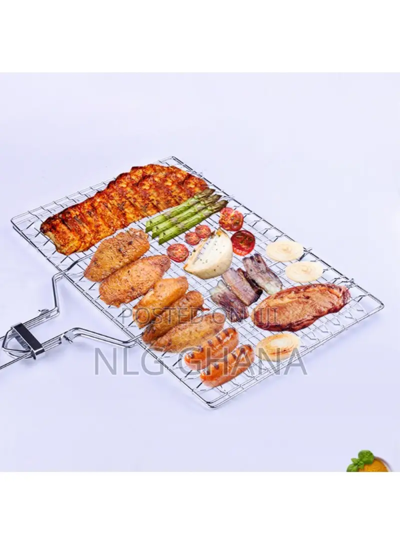 Outdoor Barbecue Grill Basket Fish Fillet Vegetable BBQ Rack