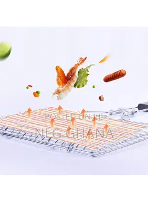 Outdoor Barbecue Grill Basket Fish Fillet Vegetable BBQ Rack
