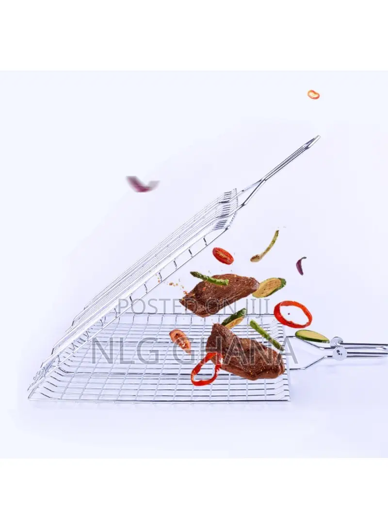 Outdoor Barbecue Grill Basket Fish Fillet Vegetable BBQ Rack