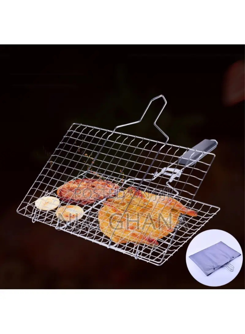 Outdoor Barbecue Grill Basket Fish Fillet Vegetable BBQ Rack