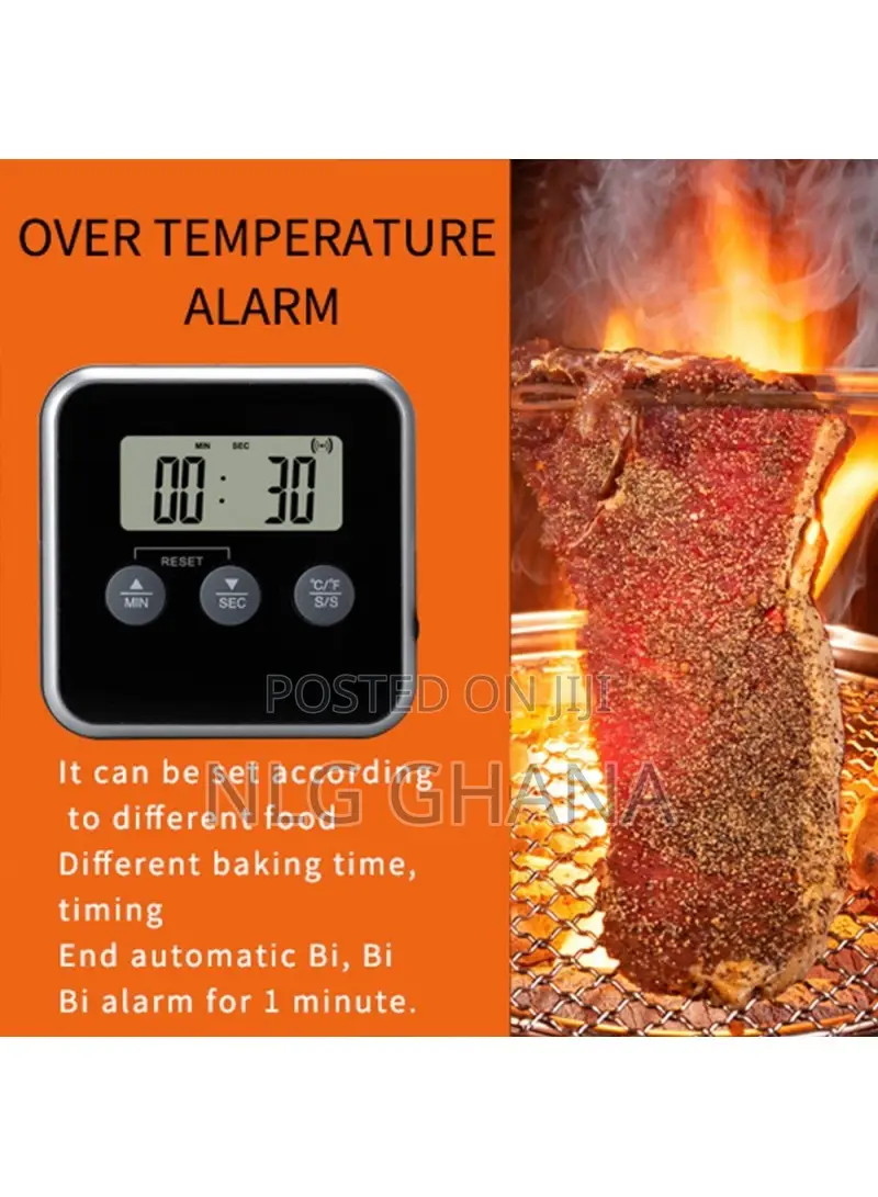 Household Oven BBQ Thermometer Multifunctional Kitchen Elect