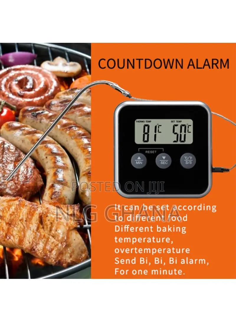 Household Oven BBQ Thermometer Multifunctional Kitchen Elect