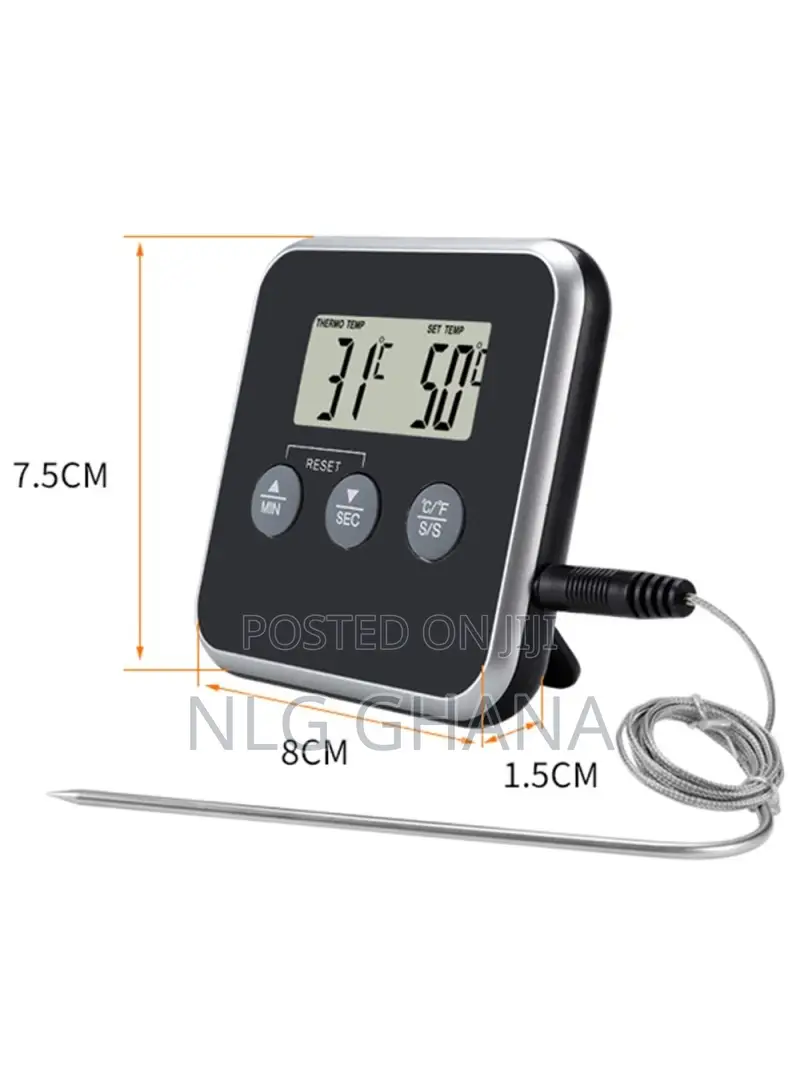 Household Oven BBQ Thermometer Multifunctional Kitchen Elect