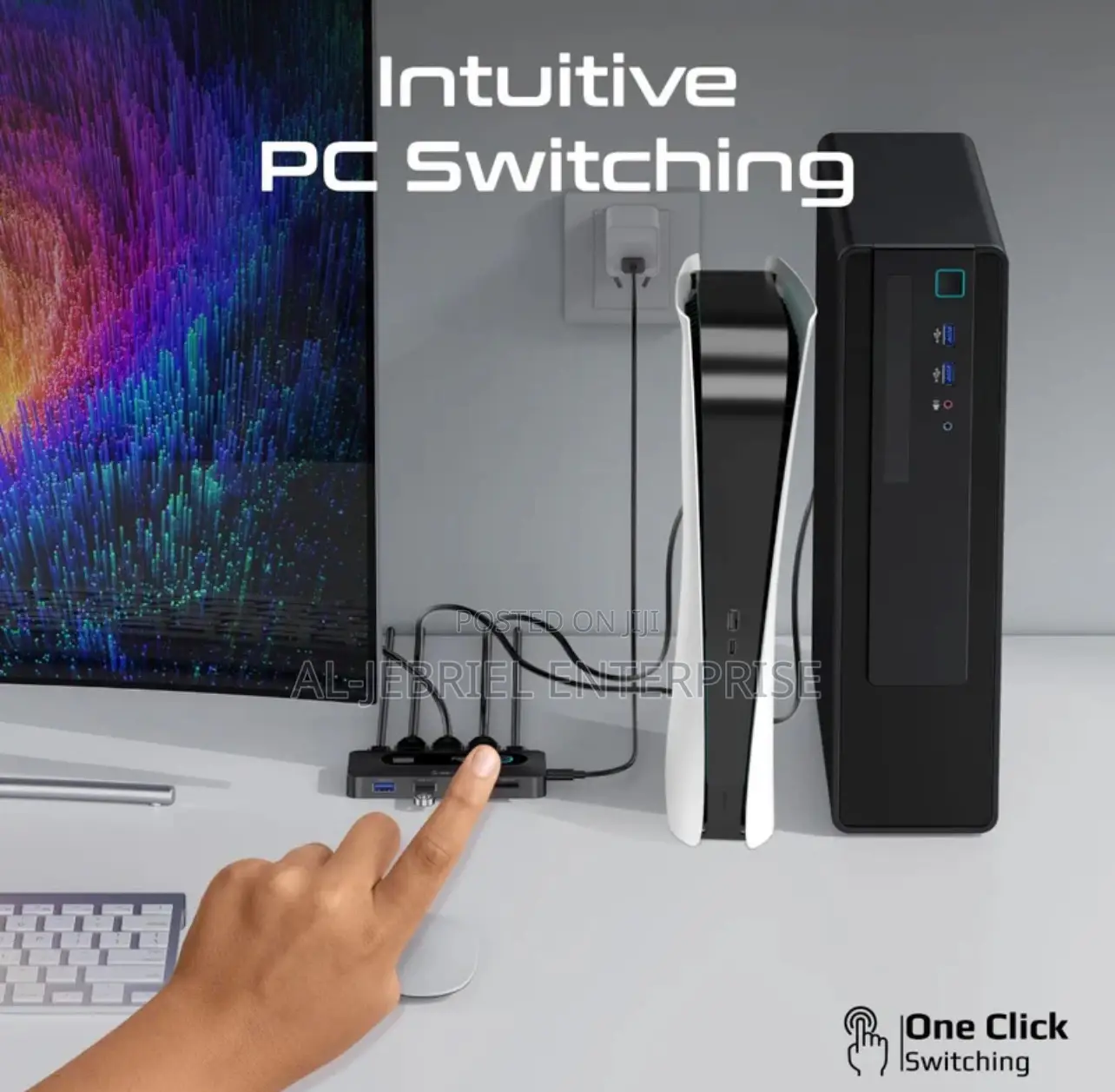 Mediaswitch Promate KVM Switch With USB 3.0 Expansion