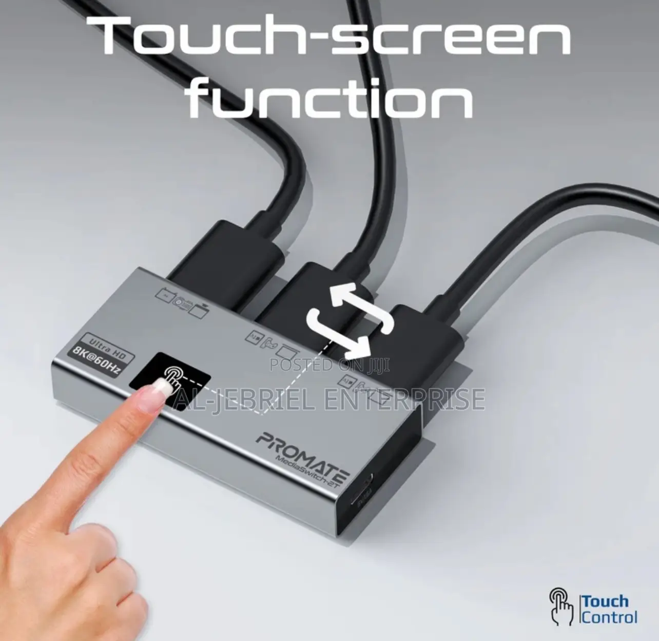Promate Mediaswitch-2t ,60hz HDMI Switch With Touch Screen