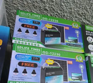 Solar Panel/Battery and 3 Bulb (3 in 1)