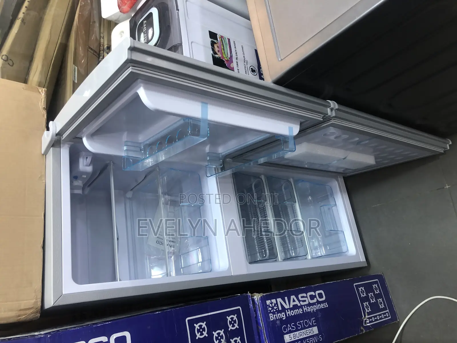 Brand New Nasco Bottom Freezer Double Door 116 Liters