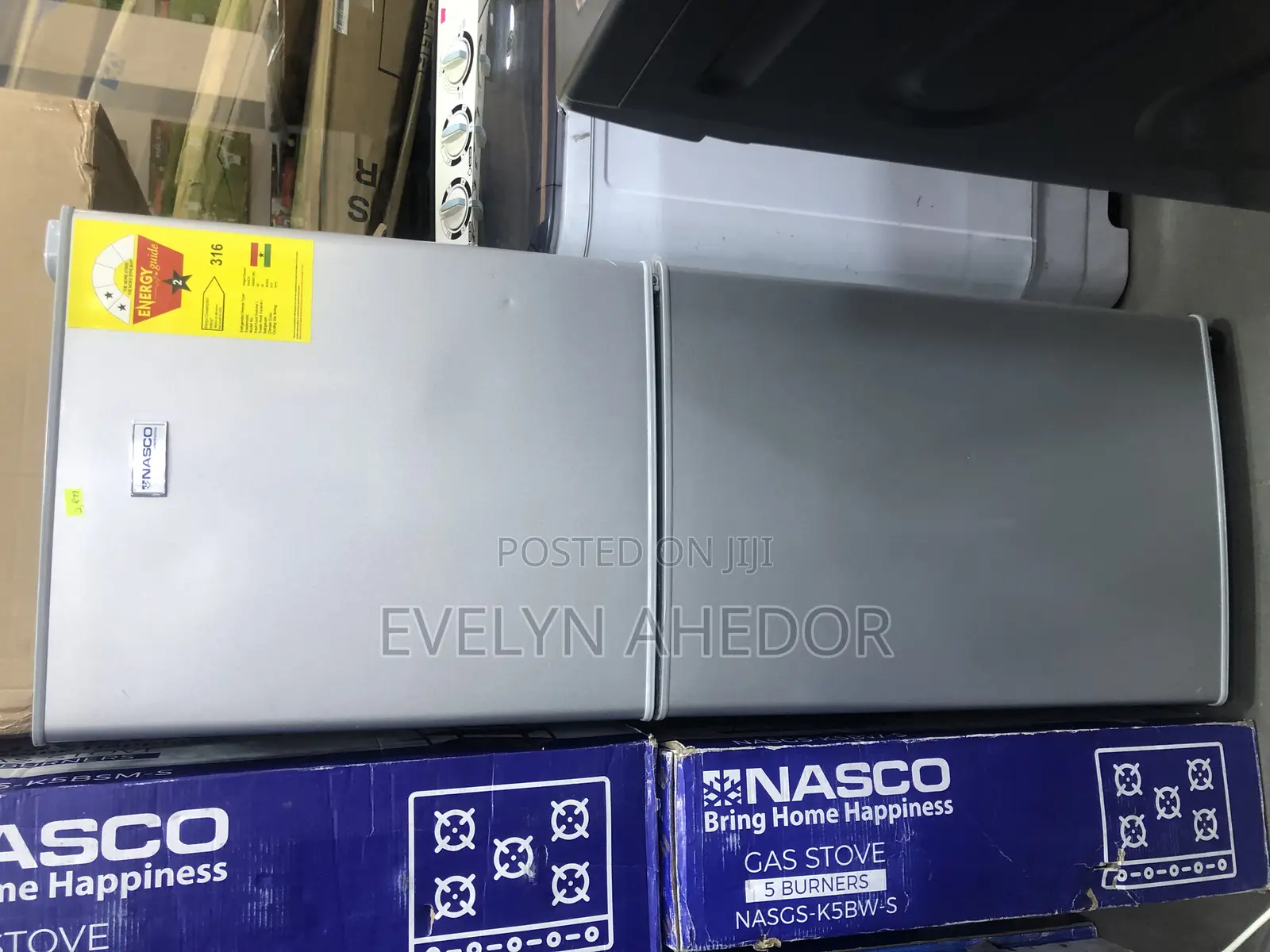 Brand New Nasco Bottom Freezer Double Door 116 Liters