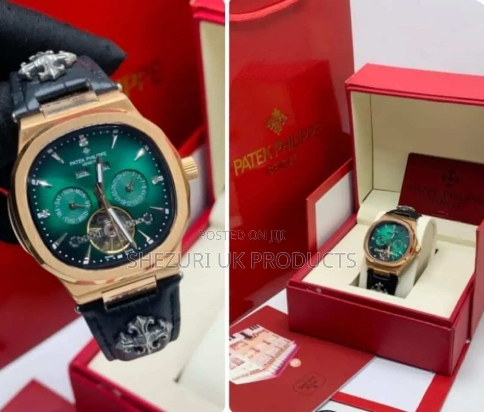  Patek Philippe - Automatic Engine - Green - Mens