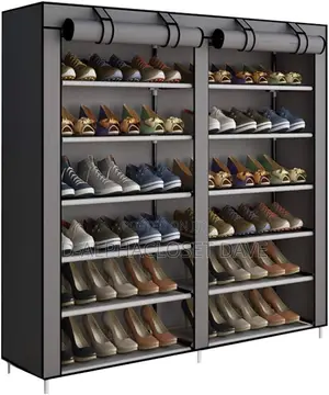12 Tier Shoe Rack - Grey