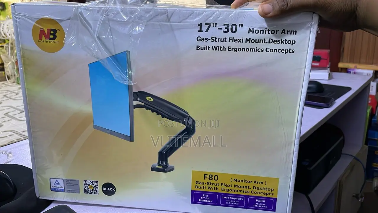 Desk Mount Motion Swivel Monitor Arm,17''-30''(f80)