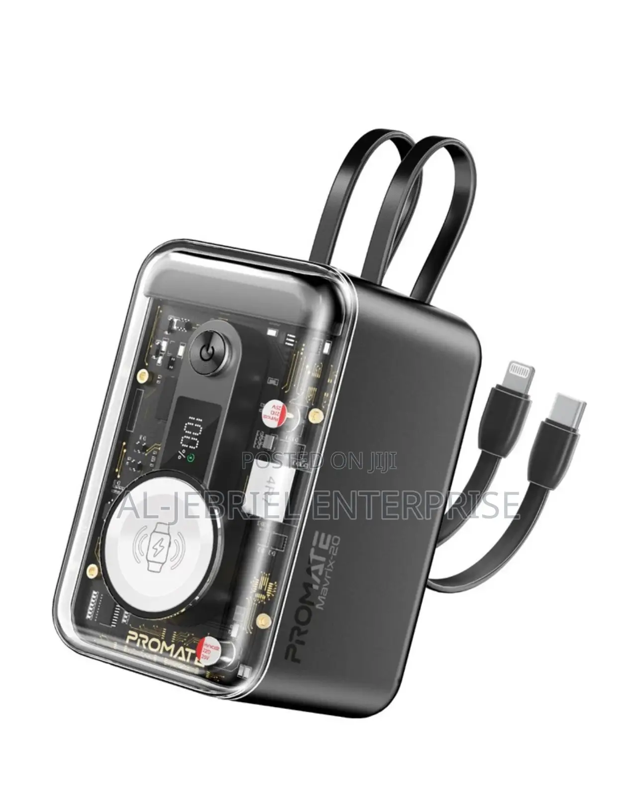 Promate MAVRIX-20 Ultra Fast 20000mah Transparent Powerbank
