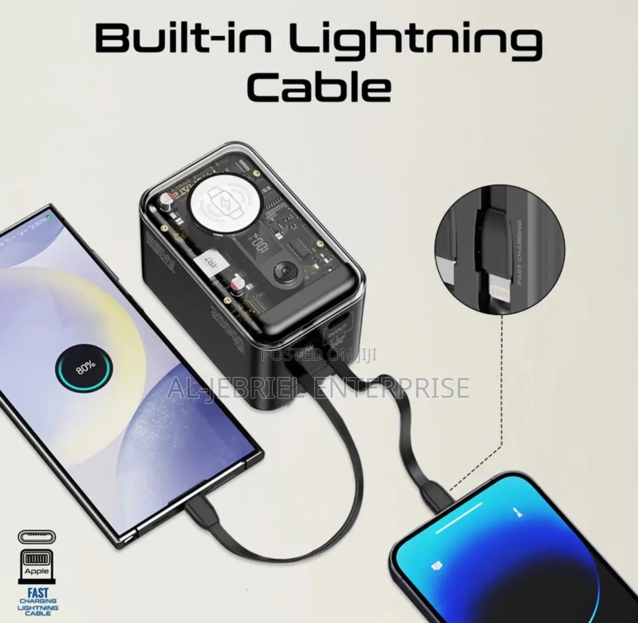 Promate MAVRIX-20 Ultra Fast 20000mah Transparent Powerbank