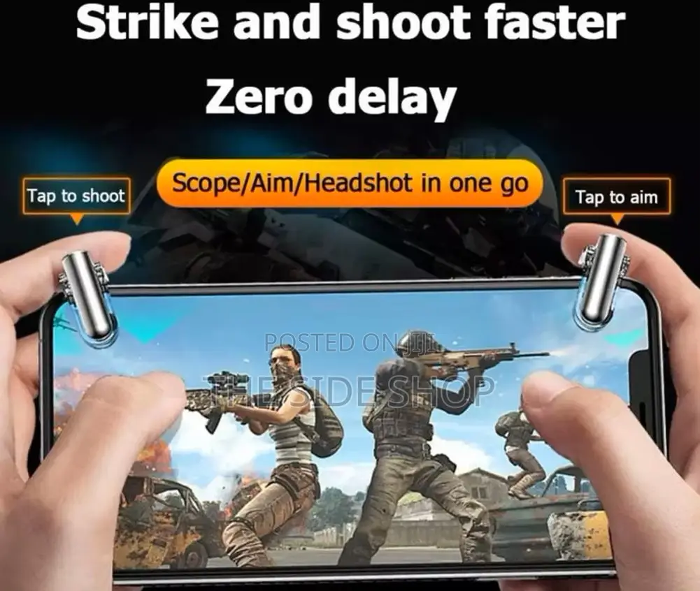 Pro Mobile Gaming Device L1/R1 Control Triggers (Transparent)