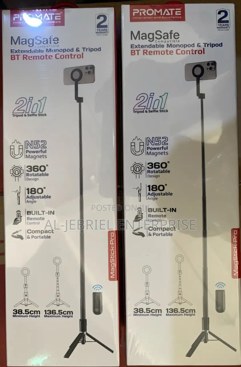 Promate Magstick-Pro Selfie Stick With Magsafe Phone Mount